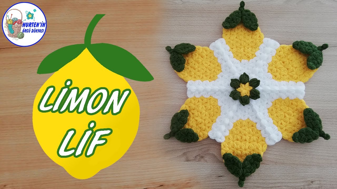 Yeni Tasarım Şık Bir Model 🍋 Limon Lif Modeli Yapılışı(TASARIMI BANA AİTTİR)lif modelleri ve yapımı