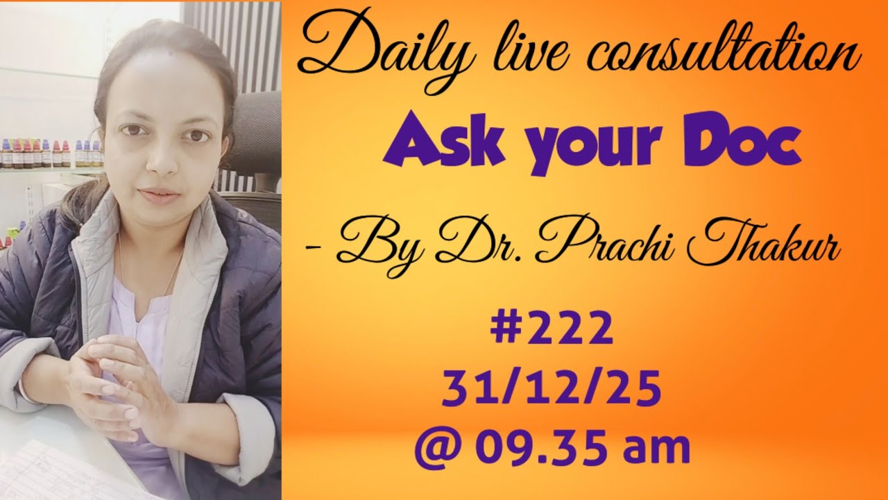 Thakur's Homeo Care is live.. 31/12/25 @09.35 am