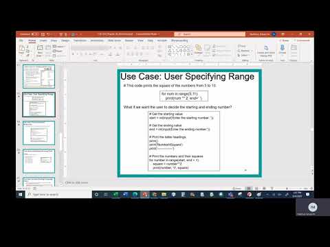 Python Chapter 5 Class 2 Part 1 Use Cases of For and While - YouTube