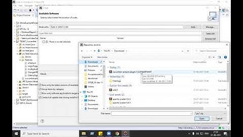 Cucumber Eclipse plug-in installation