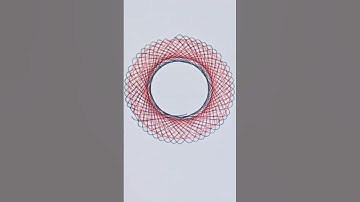 Vibrant Spirograph Art Using Bold Colors  | #Spirograph #Art #shorts #trending