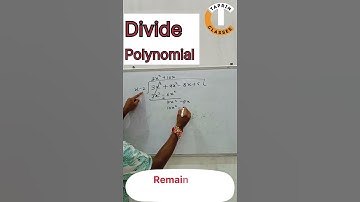 Remainder Theorem (finding the factors of polynomial by division method)#factors #shorts#shortvideo