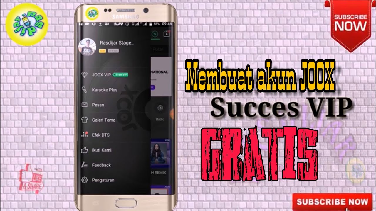 Membuat akun Joox VIP Gratis dengan cara yang mudah di