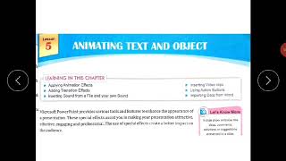 Class 6| Animating Text n objects