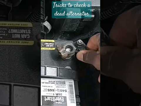 Old tricks!!! Way's to use your car battery to check for alternator failure. #cars #alternator