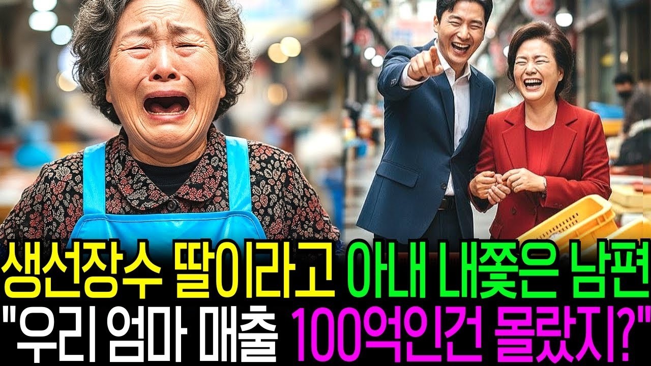 생선장수 딸이라며 내쫓은 남편 '우리 엄마 매출이 100억인건 몰랐지