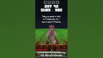 Day 42 Of Planting 50 Potatoes For Each Subscriber I Have For Technoblade #potatoarmy