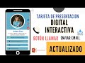 Tarjeta de Presentación DIGITAL INTERACTIVA en Powerpoint  🥇 ACTUALIZADO