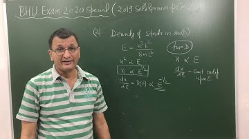 BHU MSc Physics Exam 2020 Special-1