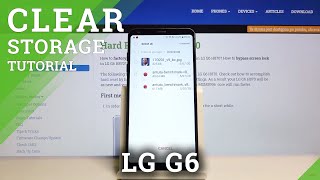 How to Clean Storage in LG G6 - Optimize LG System screenshot 1