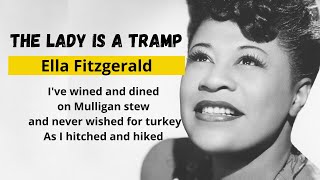 The Lady Is a Tramp - Ella Fitzgerald Lyrics (HD Quality)