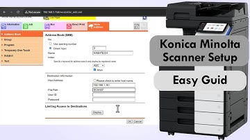 How to Set Up a Konica Minolta Scanner to Scan to a Computer Folder | Step-by-Step Guide