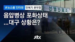 음압병상 이미 포화상태, 대구 상황은? 민복기 대구의사회 대책본부장 (2020.02.22 / JTBC 뉴스룸)