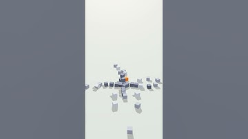 Robot Arm Destruction - Voxel Block Collapse Animation