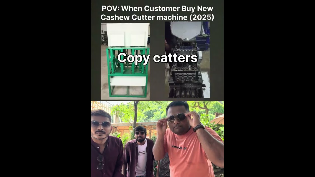 When New Customer Buy🛒Cashew Cutting Machine in 2025🚀