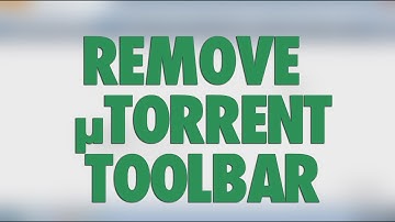 Remove uTorrent Browser Bar