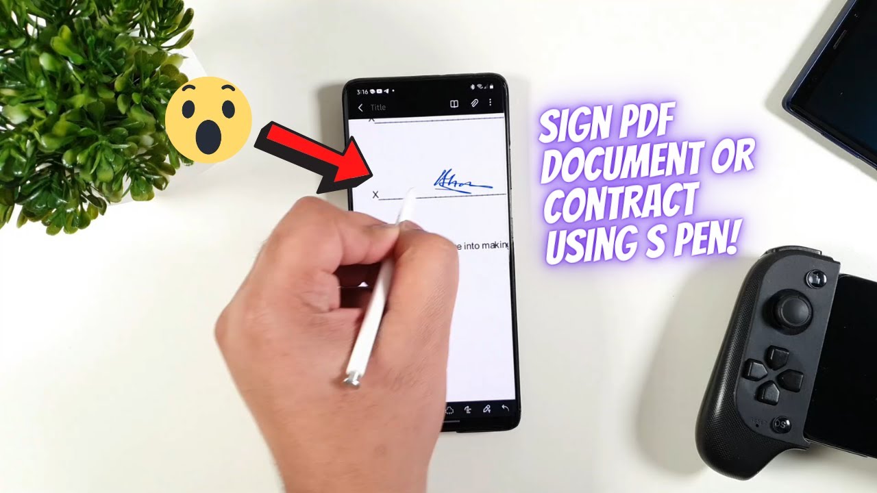 How to Sign Contract or Document using S Pen with Galaxy S21 Ultra