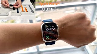 Apple Watch ultra 2 with different bands unboxing , with all new straps . new features .