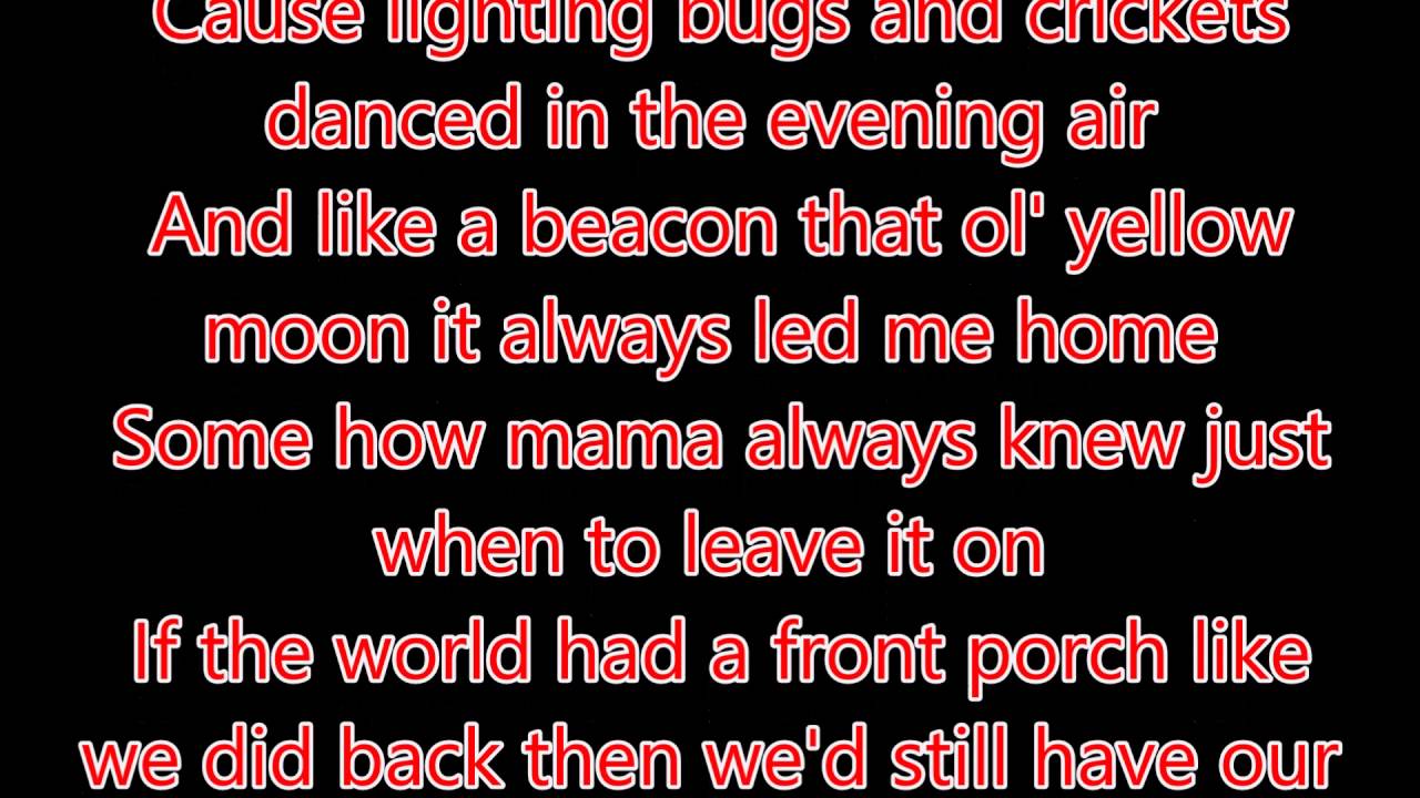 Tracy Lawrence If The World Had a Front Porch (Lyrics) Chords Chordify