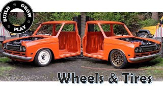 Wheels & Tires on Datsun 521 Build