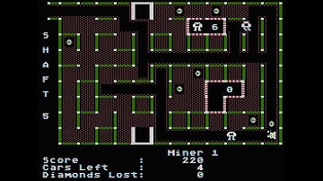 Atari 8-Bit Game Play, Diamond Mine