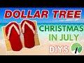 🎅🏻 6 FUN New Christmas in July Dollar Tree DIYS! Summer Coastal Christmas Decor