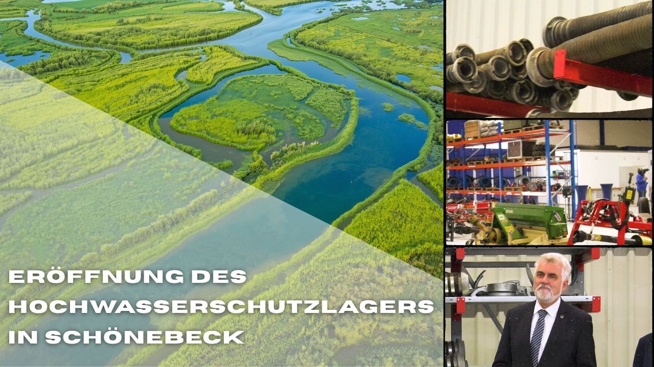 Eröffnung des Hochwasserschutzlagers in Schönebeck