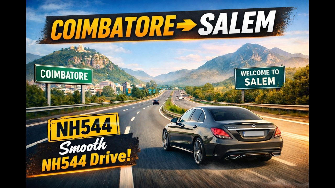 Coimbatore to Salem 🚗 | Smoothest Highway Drive on NH544! #Coimbatore #Salem #NH544#TamilNaduHighway