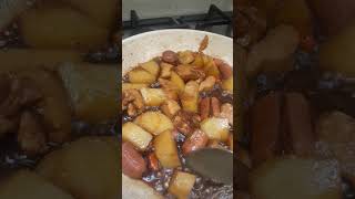 Cooking chicken adobo Filipino style #trending #shortvideo #shorts #youtubeshorts #viral #ytshorts