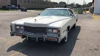 1978 Eldorado Biarritz Factory Moonroof Triple White www.hollywoodmotorsusa.com