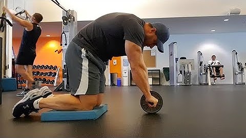 Ab Wheel Rollout from the Spine