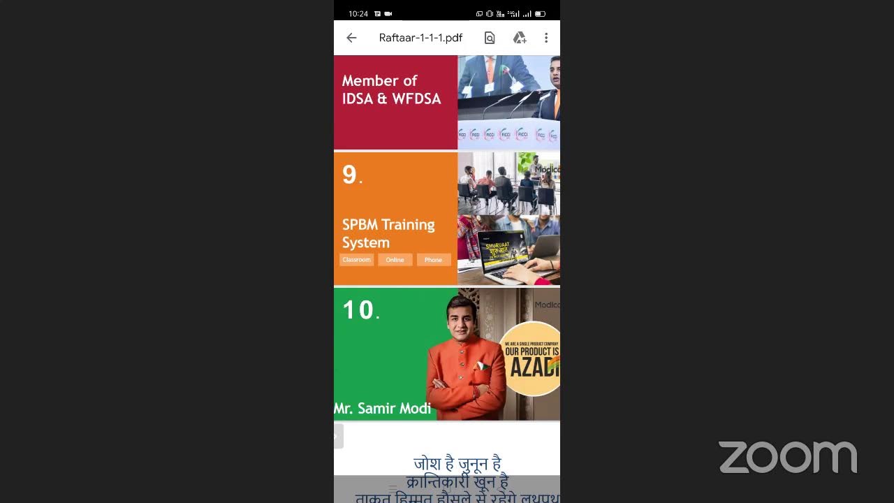 Modicare Raftaar Telugu session by Mrs Zabeena