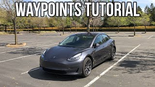 Tesla Model 3 Waypoints Tutorial
