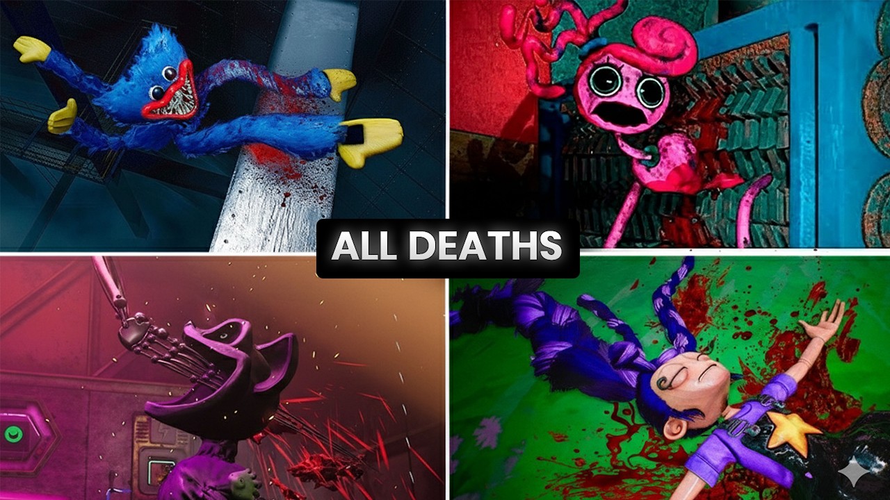 All Bosses Deaths Ch 1-5  | Poppy Playtime