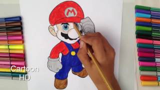 Super Mario Bros Coloring Pages - Coloring Book - Cartoon HD ✔