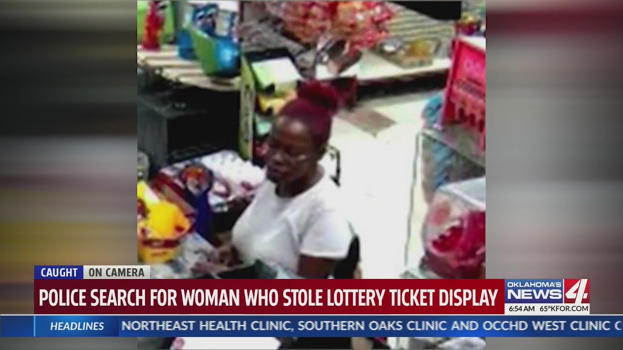 Police search for woman who stole lottery tickets - YouTube