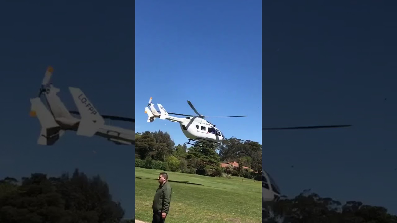 Macri jugando al golf en Los Acantilados
