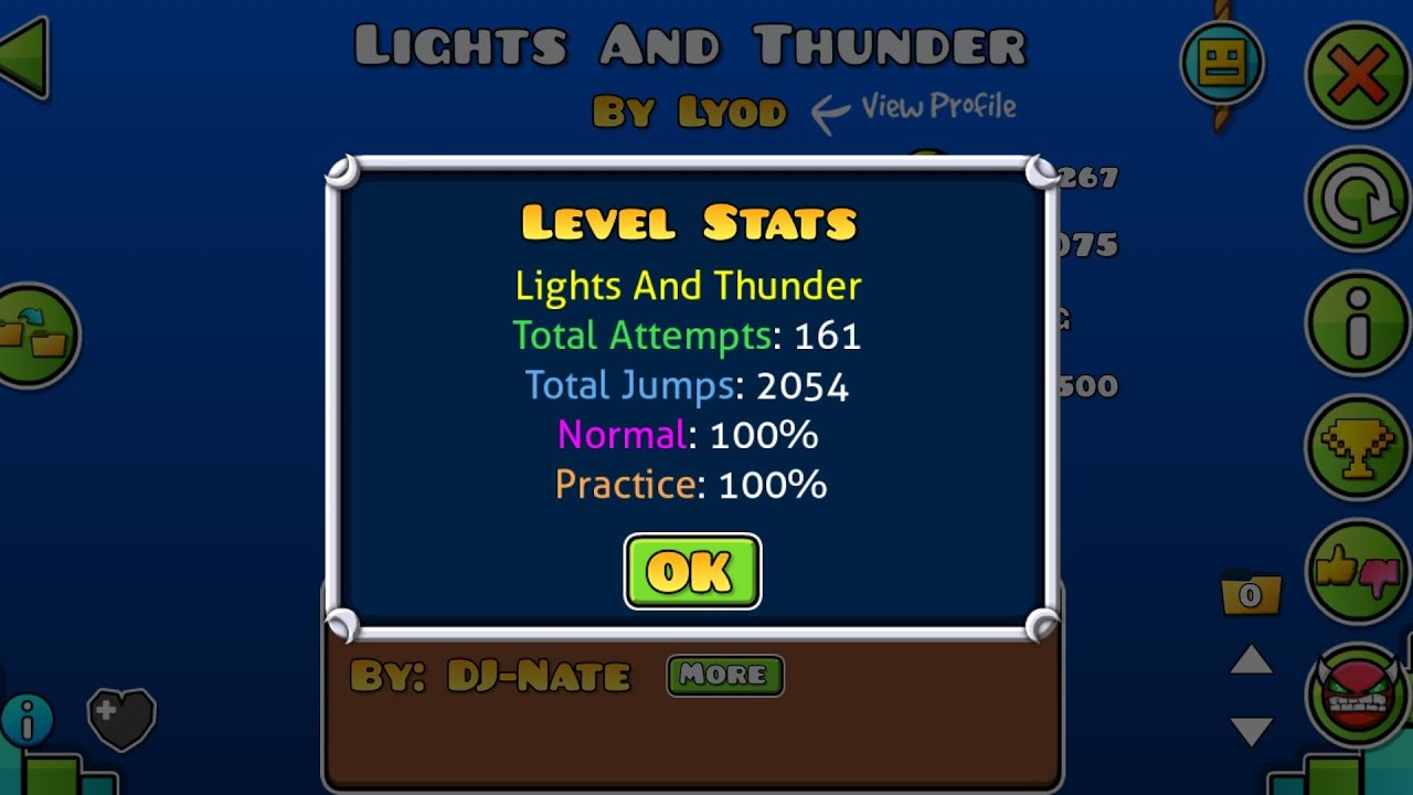 Easy demon:Lights and Thunder 100% 161 att