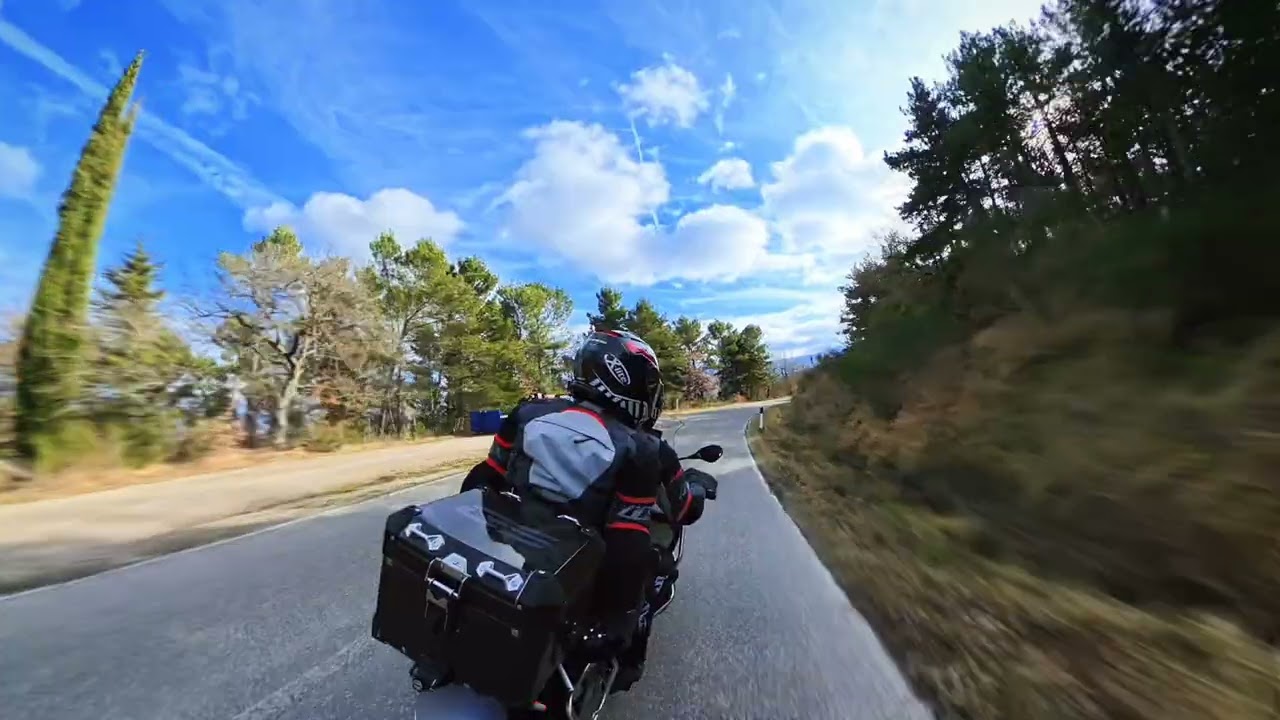 Test insta360 x5, GS 1250, val d'Orcia