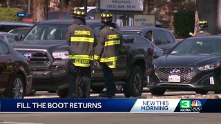'Fill The Boot' back in 2022 for the Firefighters Burn Institute Regional Burn Center