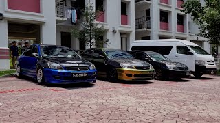 A group of Mitsubishi Lancer GLX CS3.