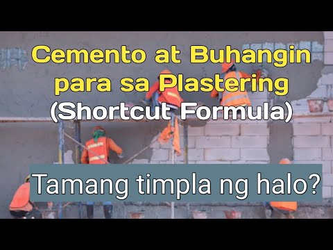 Video: Cement-sand Plaster: Tinatapos Ang Mga Dingding Na May Semento-buhangin Na Mortar At Ang Komposisyon Ng Halo Ng Plaster Para Sa Panloob Na Gawain, Mga Katangian Ng Materyal Na &quo