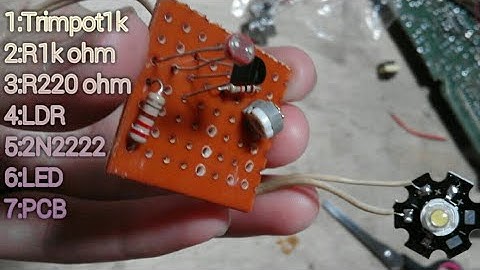 Membuat Lampu otomatis menggunakan LDR......100%work