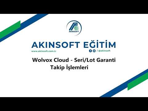 WolvoxCloud - Seri/Lot Garanti Takip İşlemleri