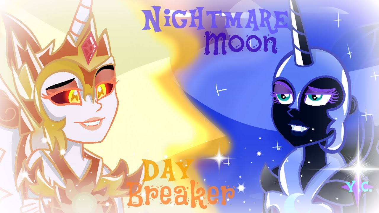 MLP Speedpaint- EqG Daybreaker and Nightmare Moon - YouTube