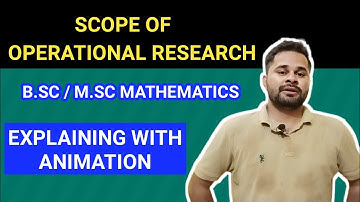 Scope of operation research in Hindi | Definition of OR | #operationresearch #msc #Bsc #Mathematics