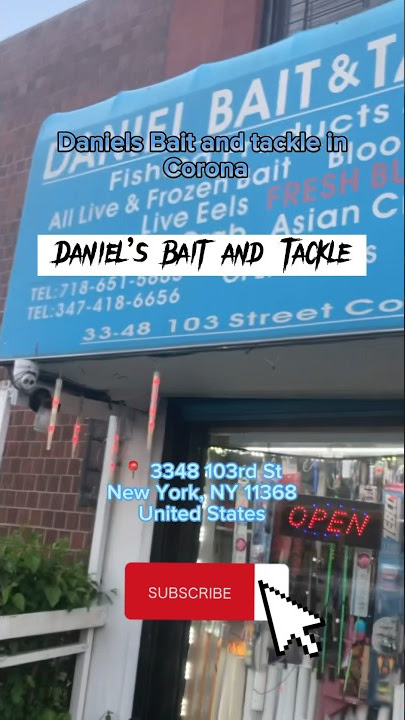 Daniel's Bait and Tackle Shop: A Queens Fisherman's Paradise! #shorts # fishing #fish 