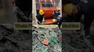 How PCB Waste Is Recycled? Dismantling + Sorting Process ⚙️#PCBrecycling #ewaste #shorts