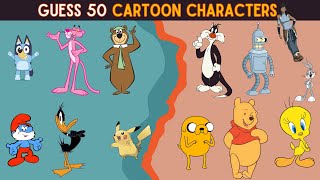 Guess the 50 Cartoon characters