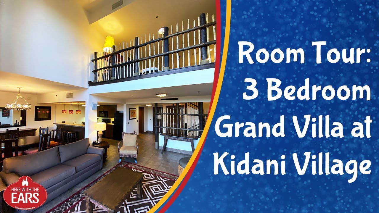 AKL: Kidani Village - 2 Bedroom Villa Savanna View - Room Tour - YouTube